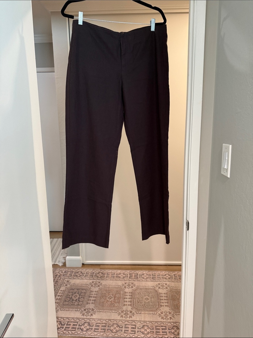 Gap low rise linen blend flare